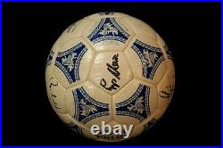 ADIDAS SOCCER MATCH BALL FOOTBALL FIFA WORLD CUP 90 ETRUSCO PRIMO signed Germany