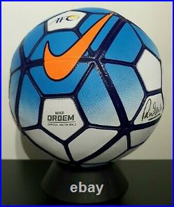 AFC Nike Ordem FOOTBALL Soccer Ball Hand SIGNED by Robbie Fowler Liverpool FC