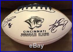 AFL Cincinnati jungle kats ken griffey jr sam adams autographed football