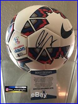 ALEXIS SANCHEZ SIGNED COPA AMERICA BALL MANCHESTER UNITED SIGNED BAS a