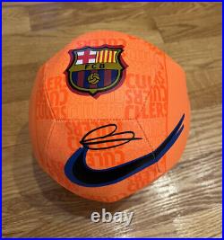 ANSU FATI Hand Signed Autographed FC Barcelona Nike Soccer Ball BAS Beckett