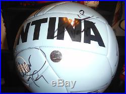 ARGENTINA 2016 signed x19 SOCCER BALL WC 2018 Qualification v Chile MESSI-AGUERO