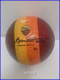 AS Roma pallone soccer ball maglia shirt Francesco Totti Autografato signed Nike