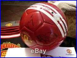 AUTHENTIC WITH CERTIFICATE SIGNED Manchester United FOOTBALL BALL SEASON 2016 17