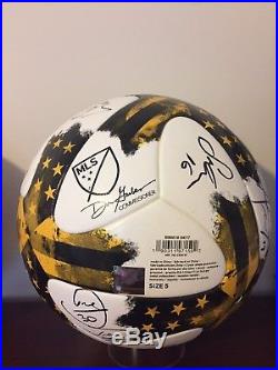 Adidas 2017 MLS (AA) Gold Official Match Ball+ Red Bulls Autographed+COA