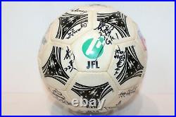Adidas Ball Used Questra Fifa World Cup 1994 USA Signed By Tokyo Gas Fc Jfl Ball