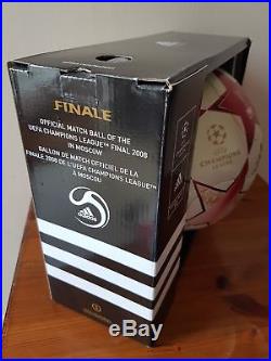 Adidas Champions League Final 2008 Moscow Official Match Ball Boxed -signed