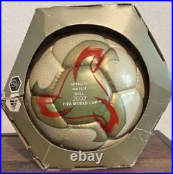 Adidas Fevernova 2002 FIFA World Cup Official Match Ball Signed by Anastacia Adidas Fevernova 2002 FIFA World Cup Official Match Ball Signed by Anastacia