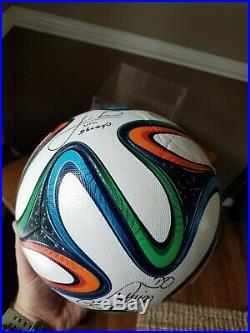 Adidas Fifa World Cup 2014 Brazil Official Soccer Match Ball Size 5 Signed