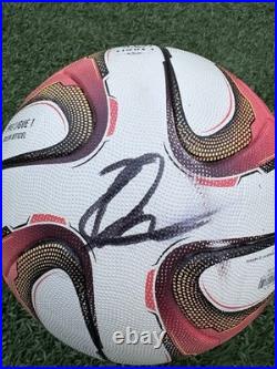 Adidas Ligue 1 Pro Original Autographed Soccer Ball White/Red Team Event Ligue 1