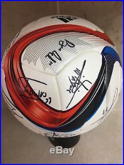 Adidas MLS Nativo 2015 Philadelphia Pro Players signed Soccer Match Ball Size 5
