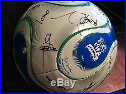 Adidas MLS +Teamgeist Official Match Ball 2006 Blue. White SIZE. 5 Autographed