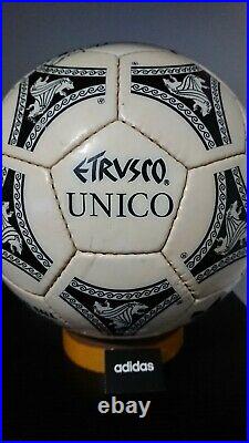Adidas OFFICIAL MATCH BALL SerieA ETRUSCO UNICO 1990 signed version OMB