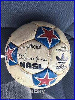 Adidas Official NASL matchball Soccer Ball Vintage 1980's Signed ZAK