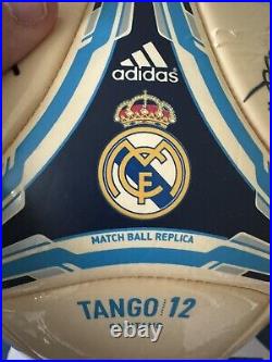 Adidas Real Madrid signed ball by starting 2012-2014 team