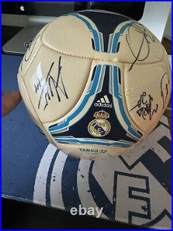 Adidas Real Madrid signed ball by starting 2012-2014 team