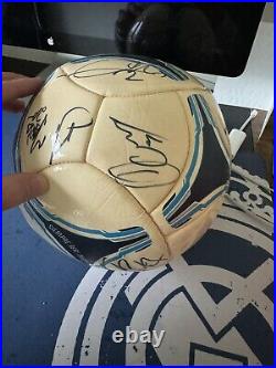 Adidas Real Madrid signed ball by starting 2012-2014 team