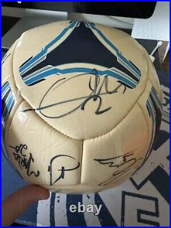 Adidas Real Madrid signed ball by starting 2012-2014 team