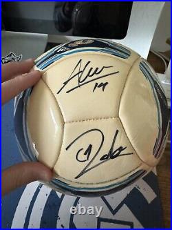 Adidas Real Madrid signed ball by starting 2012-2014 team