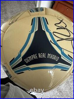 Adidas Real Madrid signed ball by starting 2012-2014 team