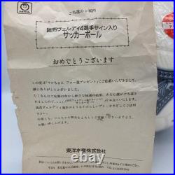 Adidas Soccer Ball 1990 FIFA World Cup Italy Signed by Yomiuri Verdi Rare