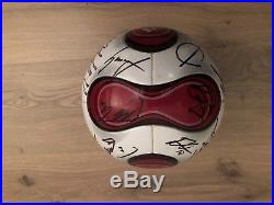 Adidas Teamgeist 2006 Red Autographed Official Match Ball OMB Footgolf