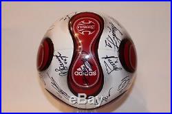 Adidas Teamgeist/Europass/Terrapass footgolf model 2006 signed ball new