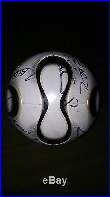 Adidas White Teamgeist Official Match Ball Autographed