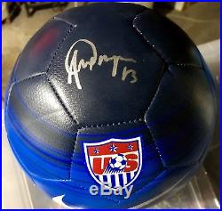 Alex Morgan AUTOGRAPHED Soccer Ball PSA Authentic USA