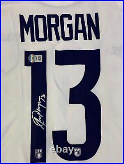 Alex Morgan Autographed USA Womens World Cup Nike Soccer Jersey Beckett COA