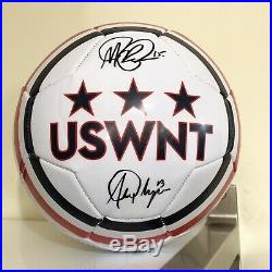 Alex Morgan Megan Rapinoe Autographed Dual- Signed Soccer Ball Team USA
