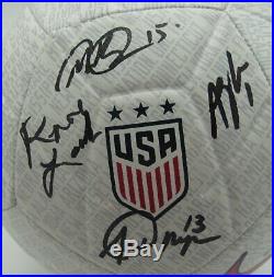Alex Morgan/Megan Rapinoe/Rose LaVelle/Alyssa Naeher USA Soccer Signed Ball JSA