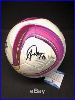 Alex Morgan Signed Adidas Soccer Ball Orlando Pride BAS Beckett E07020