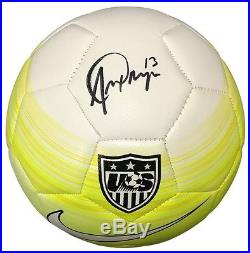 Alex Morgan Signed Authentic Team USA Nike Yellow Soccer Ball PSA