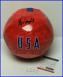 Alex Morgan Signed Nike Soccer Ball Team USA Orlando Pride PSA AF81247