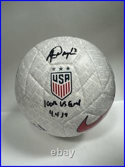 Alex Morgan Signed Nike USA Soccer Ball Size 5'100th US Goal 4.4.19' PSA