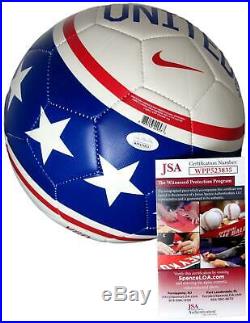 Alex Morgan Signed USA Women's World Cup White/Blue Nike Soccer Ball JSA 145550