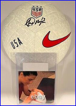 Alex Morgan Signed USA Women's World Cup White Nike Soccer Ball JSA COA