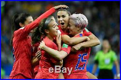 Alex Morgan Signed Women's Team USA Nike RED Size 5 Soccer Ball JSA Witness COA