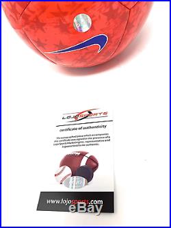 Alex Morgan TEAM USA Signed Autograph Nike Soccer Ball LOJO Sports Certified