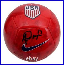 Alex Morgan US Women's Soccer Signed/Autographed Red Nike Soccer Ball JSA 146925