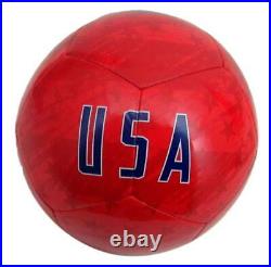 Alex Morgan US Women's Soccer Signed/Autographed Red Nike Soccer Ball JSA 146925
