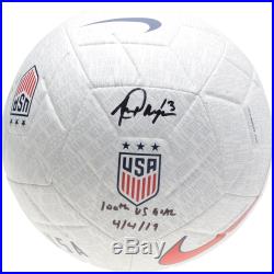 Alex Morgan US Womens National Team Signed White USA Ball & 100th US Goal Insc