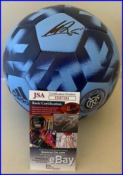 Alexander Ring signed New York City FC F/S Logo Soccer Ball autographed JSA