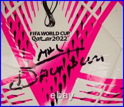 Alexis Mac Allister Signed 2022 FIFA World Cup Adidas Soccer Ball Beckett COA