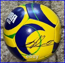 Alisson Becker Signed Brazil Soccer Ball With Proof Goalie