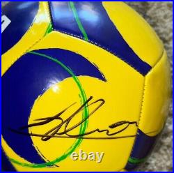 Alisson Becker Signed Brazil Soccer Ball With Proof Goalie