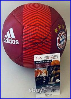Alphonso Davies Canada signed FC Bayern Munich F/S Soccer Ball autographed 2 JSA