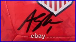 Alyssa Naeher USA Women's Soccer Team Signed Nike Red Soccer Ball JSA 145817