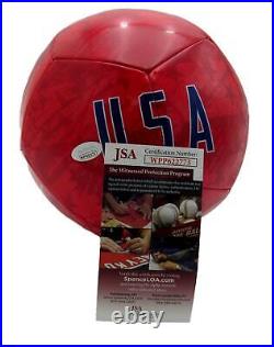 Alyssa Naeher USA Women's Soccer Team Signed Nike Red Soccer Ball JSA 145817